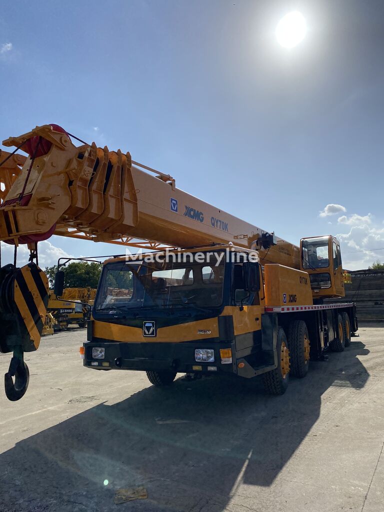 автодигалка XCMG XCMG QY70K used 70 ton hydraulic mounted mobile truck crane