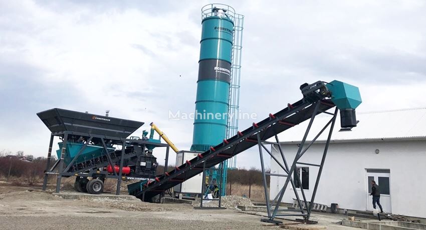 нови фабрика за бетон Constmach 45 m3/h New Style Mini Mobile Concrete Batching Plant