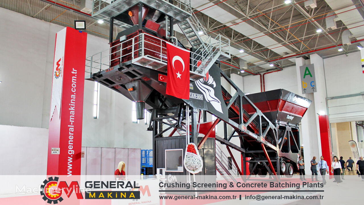 нови фабрика за бетон General Makina Mobile Concrete Plant Turkey