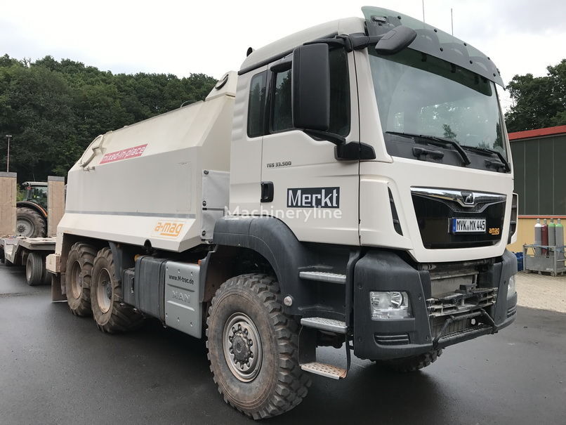 машина за рециклирање на асфалт MAN TGS spreader 33.500 - 6x6