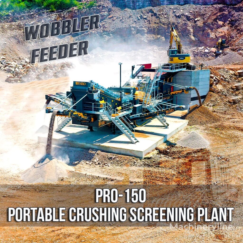 нови мобилна машина за дробење FABO PRO-150 MOBILE CRUSHING SCREENING PLANT WITH WOBBLER FEEDER